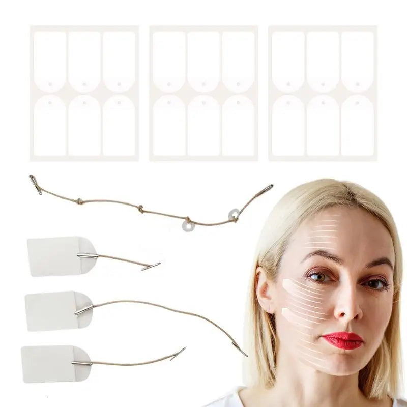 Waterproof V Face Makeup Adhesive Tape Invisible Breathable Lift Face Sticker V-Shape Chin Adhesive Lifting Face Stickers Oasis Select
