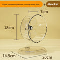 Hamster Transparent Running Wheel Toy For Hamster Quiet Running Exercise Toy Easy To Disassemble And Clean Pets Accessories Oasis Select 18cm