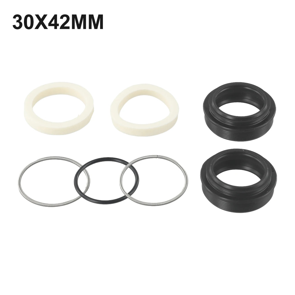 Spring Coil Fork Dust Seal Sealing Ring W/ Sponges 30 X 42mm 30-40mm For FOX/ROCKSHOX Rubber+Aluminum Alloy+Sponge Oasis Select