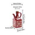 American Oil Pot Household Style Ceramic Bottle Chili Bottle Soy Sauce Vinegar Olive Oil Storage Container Kitchen Accessories Oasis Select Red