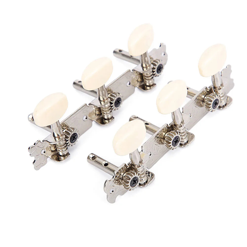 6Pcs Guitar String Tuning Pegs Tuners Acoustic/Folk Guitar Machine Heads Chrome Part 3R+3L Guitar Replacement Parts Oasis Select B
