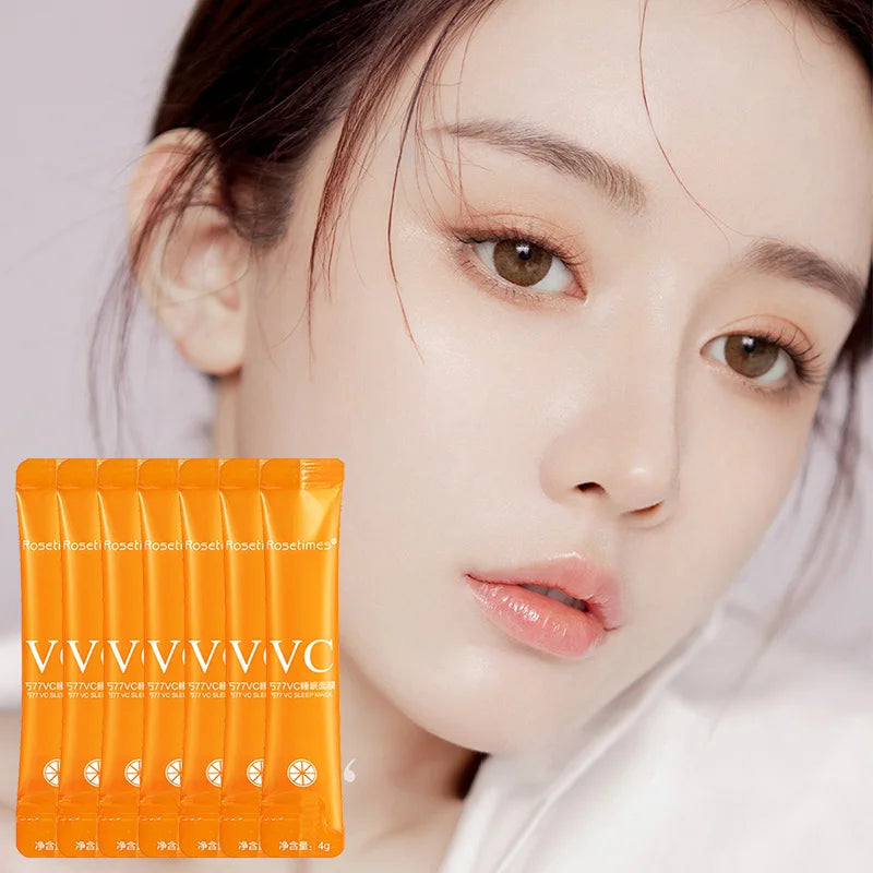 SADOER Vitamin C Sleeping Mask 30pcs – Moisturizing & Firming Sleeping Face Mask Oasis Select