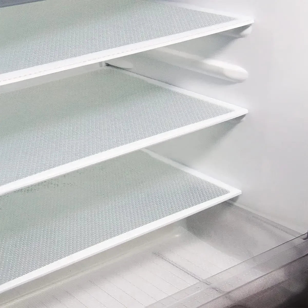 4PCS EVA Waterproof Refrigerator Liner Mat Washable Mildew Kitchen Pad Anti-oil Cabinet Drawer Placemat Heat-insulat Fridge Mat Oasis Select 4PCS White 29x45cm Rectangular
