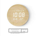LED luminous electronic clocks living room home fashion creative Nordic light luxury simple wall clock Oasis Select Functional Edition 12 inches