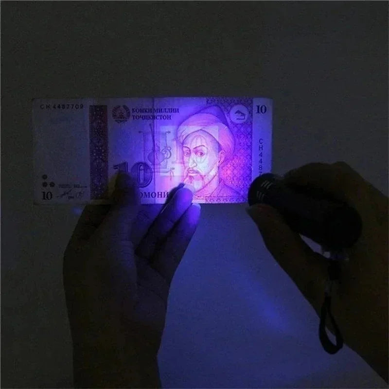 Wavelength Violet Flashlight UV LED Portable Flashlight 395nm Black Light Pet Urine Scorpion Feminine Hygiene Detector Torch Oasis Select