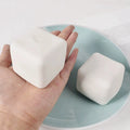 Squishy Tofu Stress Ball – Sensory Fidget Toy for Kids & Adults Sensory Fidget Toy Oasis Select White One Size
