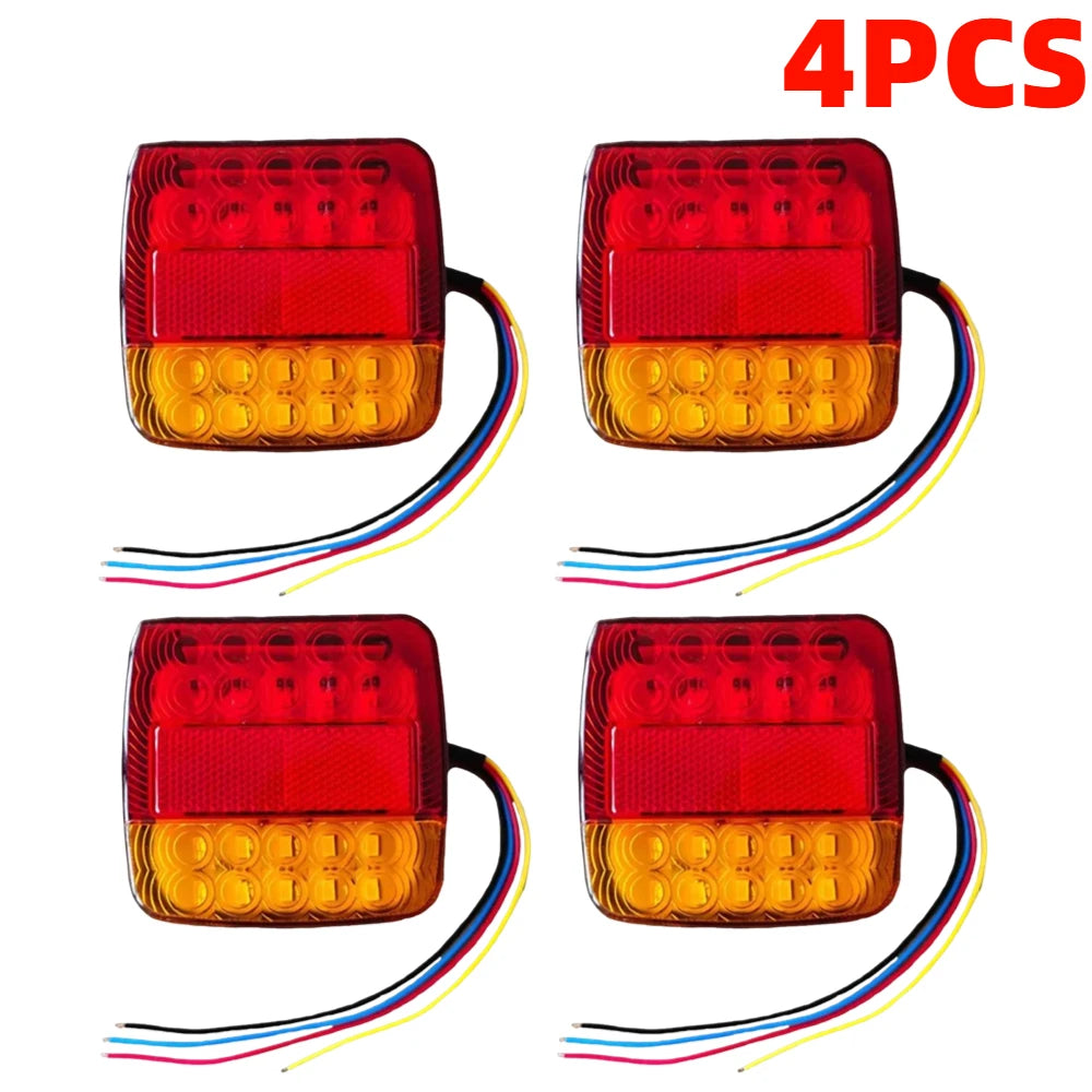 12V 20-LED Waterproof Tail Light for Truck Trailer RV Boat Car