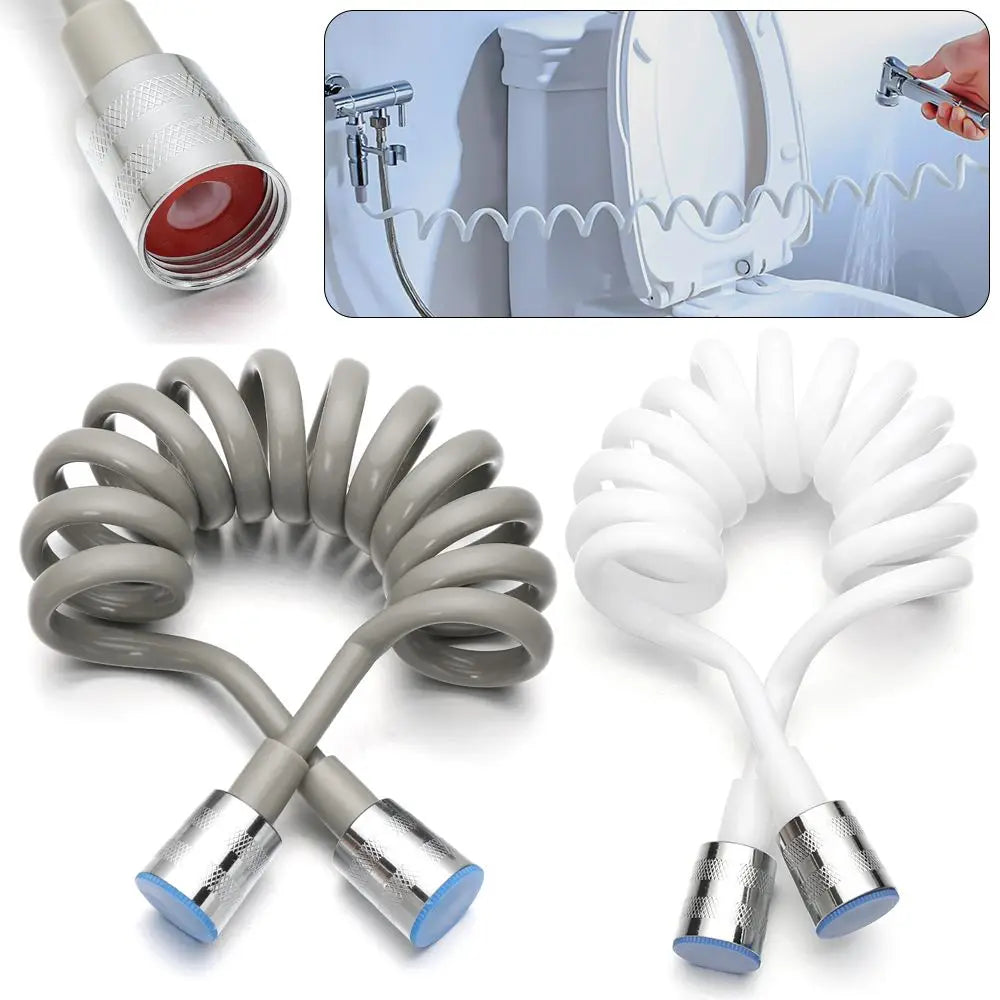1.5/2/3meter Telephone Line Anti-wrap Spring Shower Hose Toilet Bidet Bath Sprayer Connect Pipe Water Plumbing Oasis Select