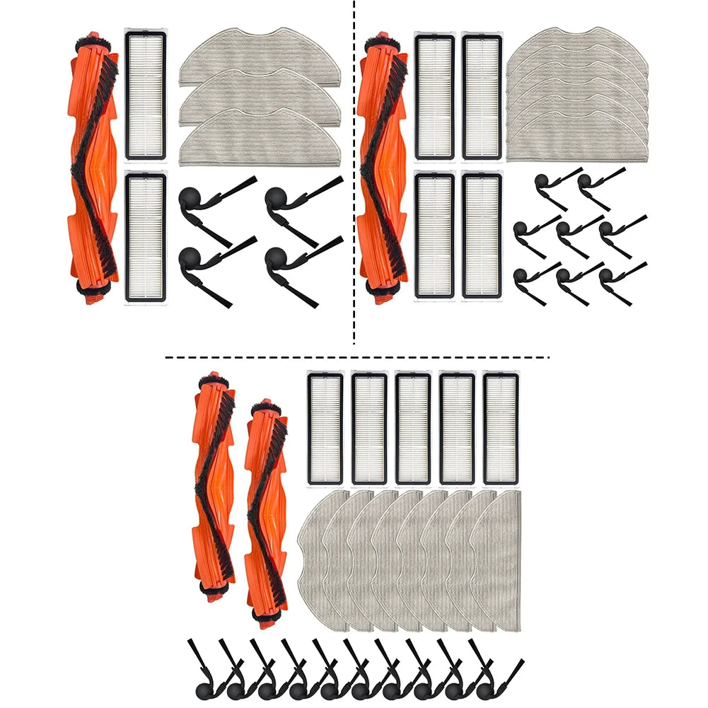 Robot Vacuum Cleaner Parts Main Brush Filter Side Brush Mop Cloth For Xiaomi S40 OV81 Cleaning Accessories Replacement Kit Oasis Select