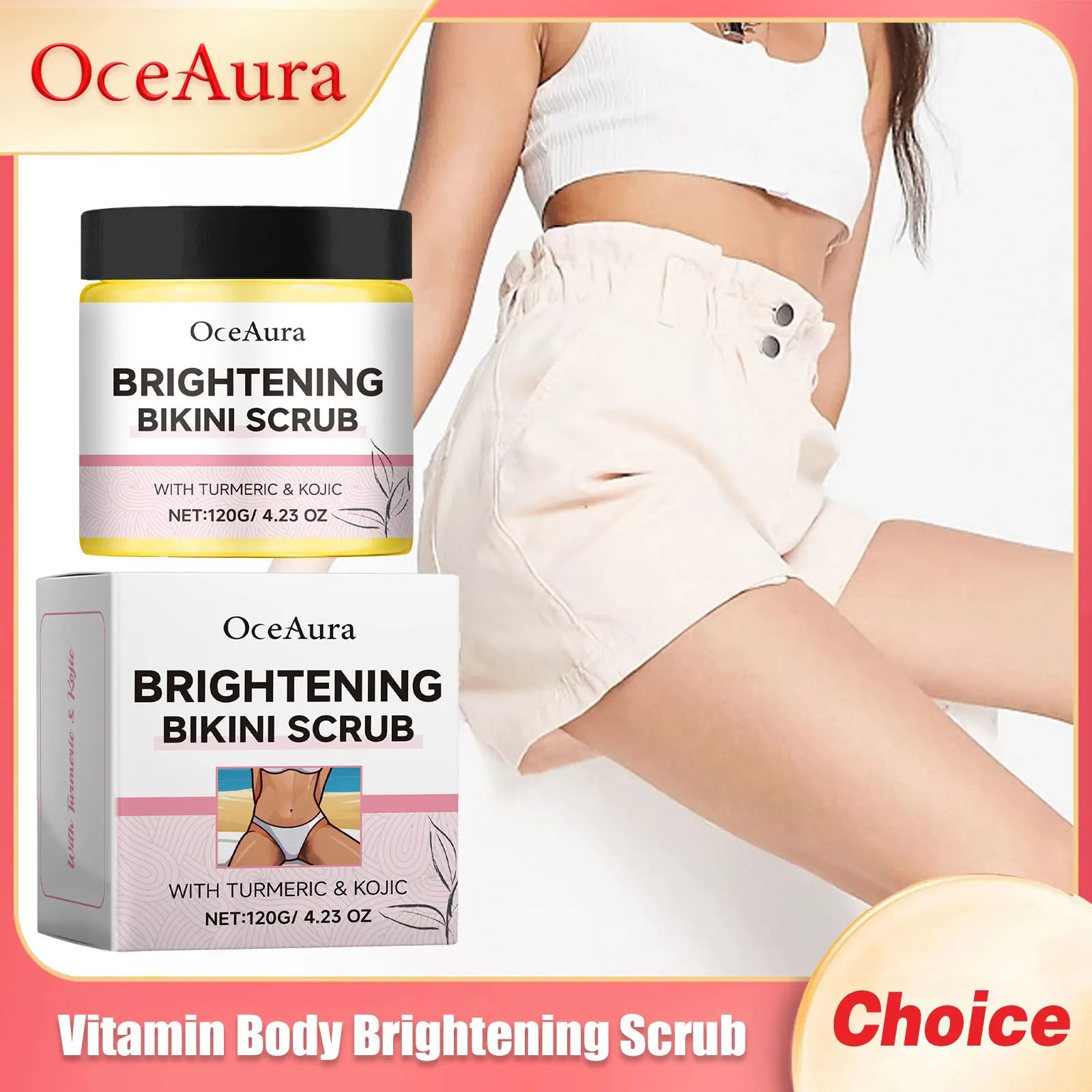 Vitamin Body Brighten Scrub Deep Cleansing Underarm Removes Dirt Improve Bleaching Exfoliate Dead Skin Private Parts Care Scrubs Oasis Select