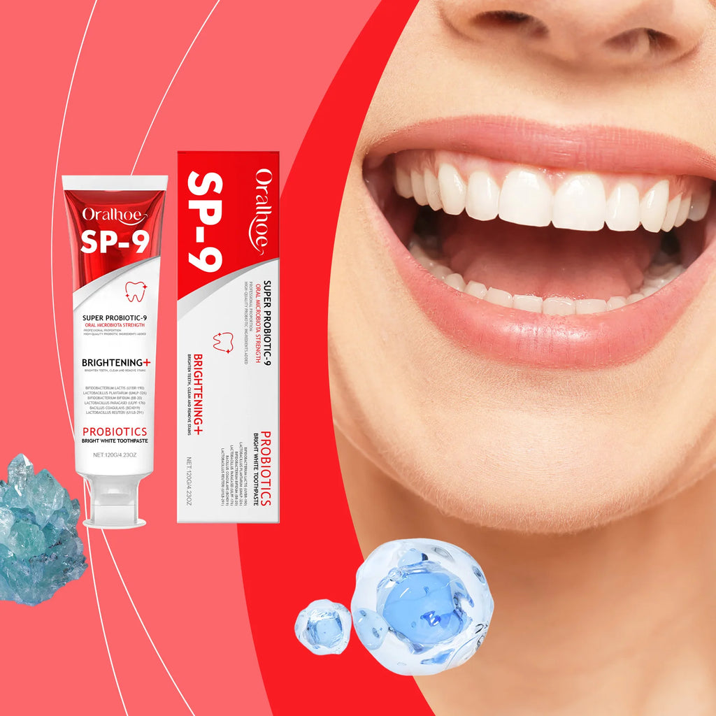 Probiotic Toothpaste Whitening Tooth Gentle Cleansing Dental Plaque Stains Remove Oral Bad Breath Tooth Brighten Product Oasis Select
