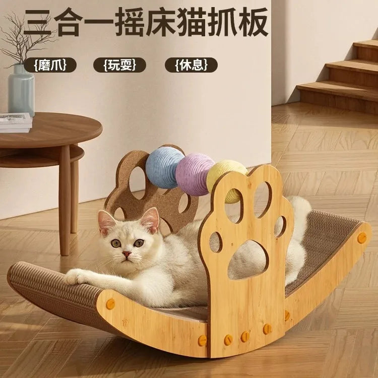 Pet Cat Scratching Board Boat Shaker Color Ball Grinding Claw Rest Cat Furniture Oasis Select