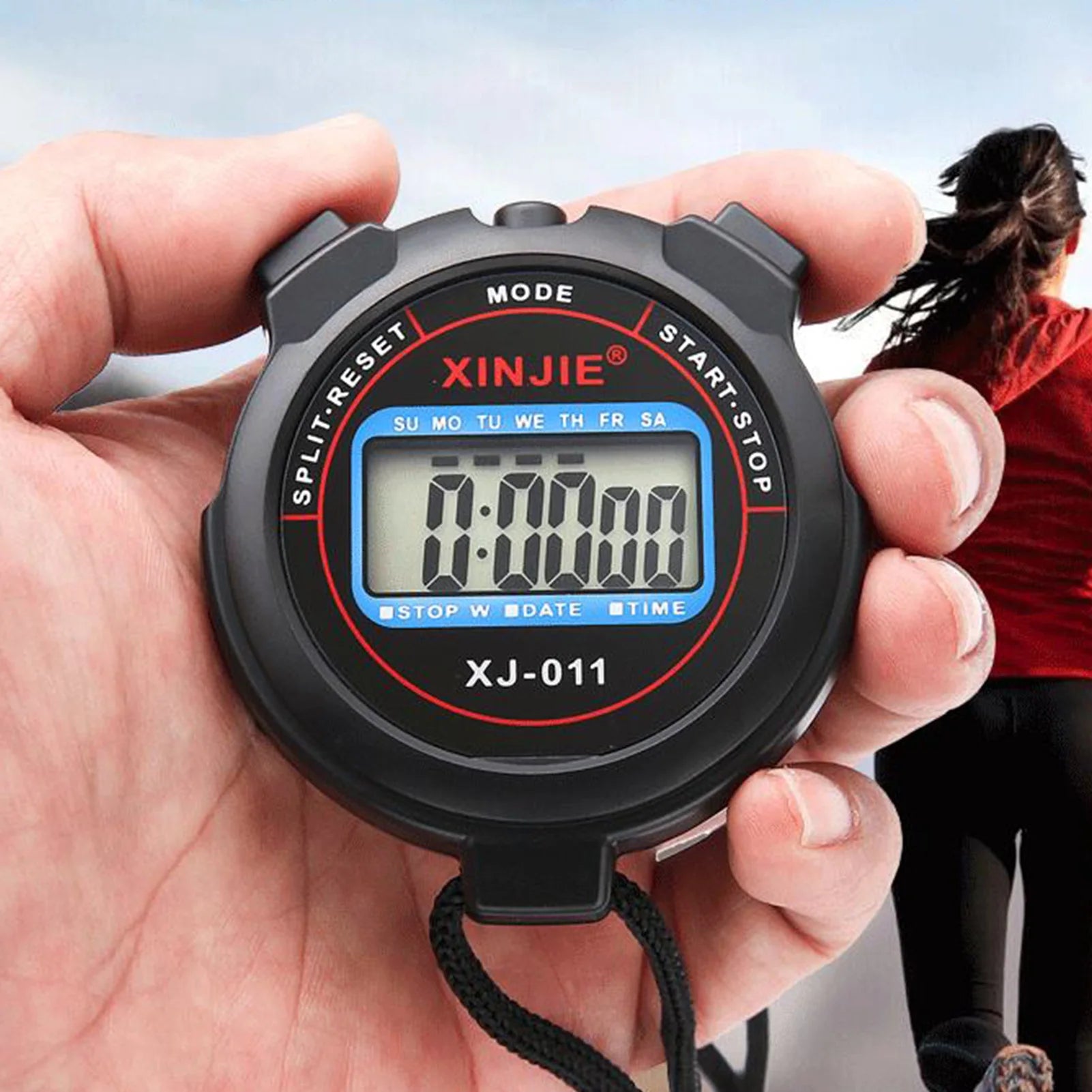 Sports Stopwatch Timer Athlete Referee Timer Portable Waterproof Fitness Timer With Date Display Alarm And Clock For Fitness Oasis Select