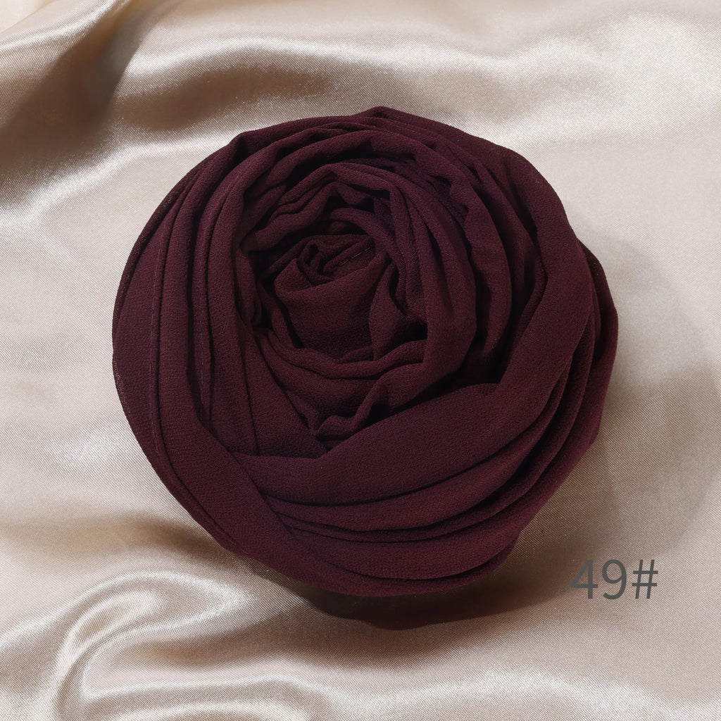 Chiffon Women Long Headscarf High-quality Windproof and Sand Proof Headscarf Seasonal Shawl Home Furnishings Oasis Select 49