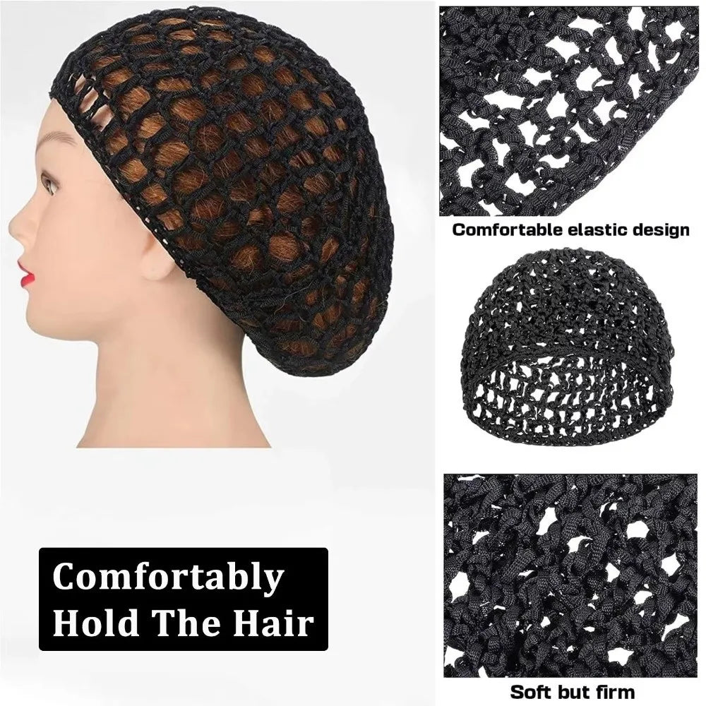 Simple Breathable Hair Net Cap Crochet Cap Comfortable Wig Caps Hollowout Mesh Turban Hat for Women Oasis Select