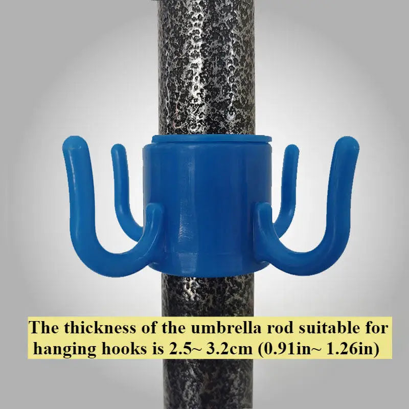 Versatile Beach Umbrella Hanging Hook Detachable Wear-resistant Hook Outdoor Space-saving Sun Umbrella Storage Holder Oasis Select