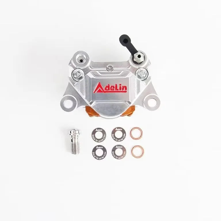 ADELIN AIDeli Track Edition Forged Crab ADL-28 Pair Two Caliper Brake Oasis Select Silver