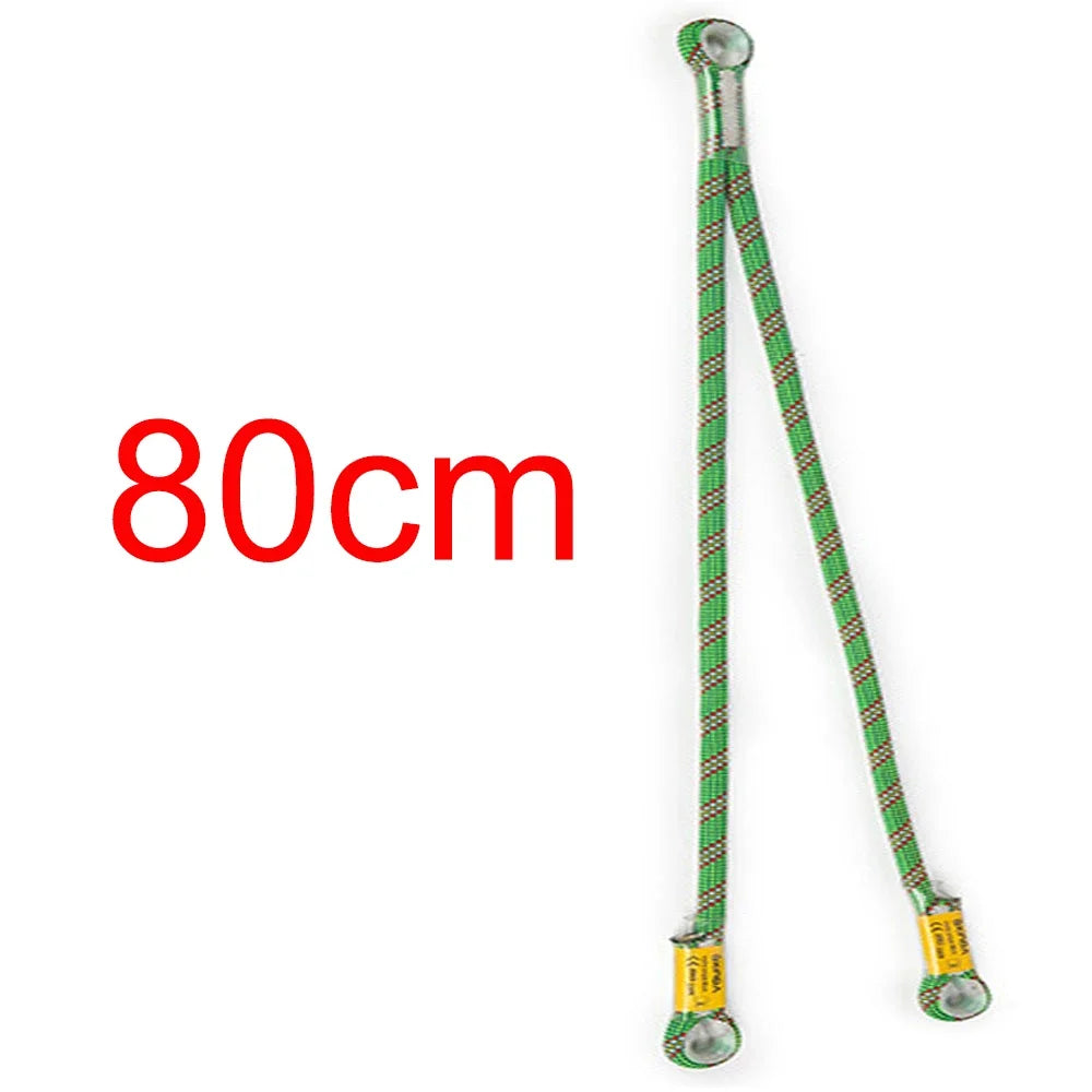22kn Braided Prusik Cord Loop Sewn Eye to Eye Y V shaped rescue fall protection Safety Lanyard Protection Point Rope Oasis Select 80 V Type