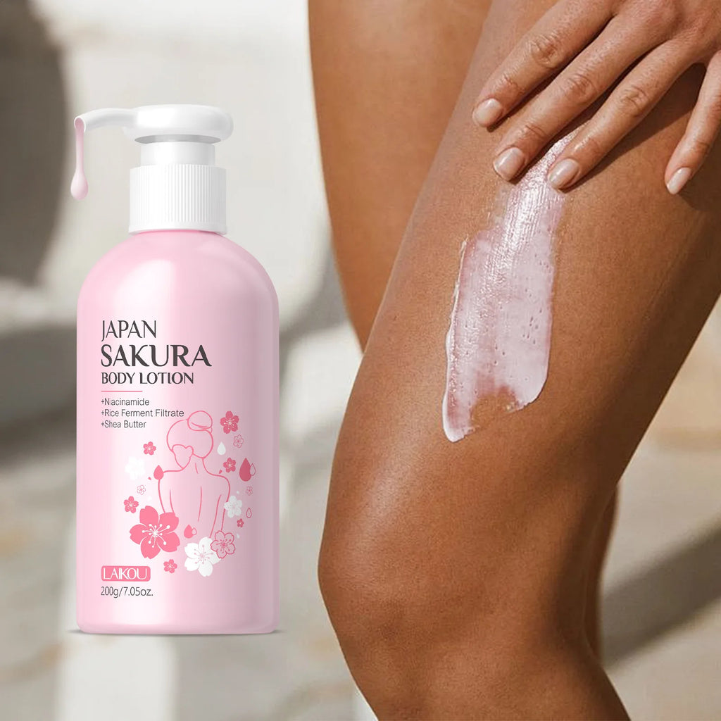LAIKOU Cherry Blossom Body Lotion – 24H Sakura Moisturizer Body Lotion Oasis Select