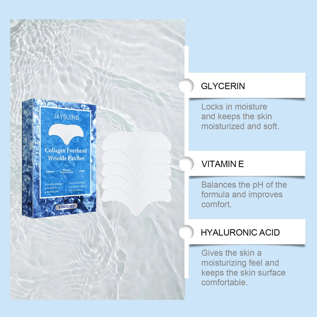 Anti Wrinkle Forehead Patch Frown Lines Remover Deeply Nourishing Firming Lifting Skin Anti-Aging Collagen Forehead Care Sticker Oasis Select