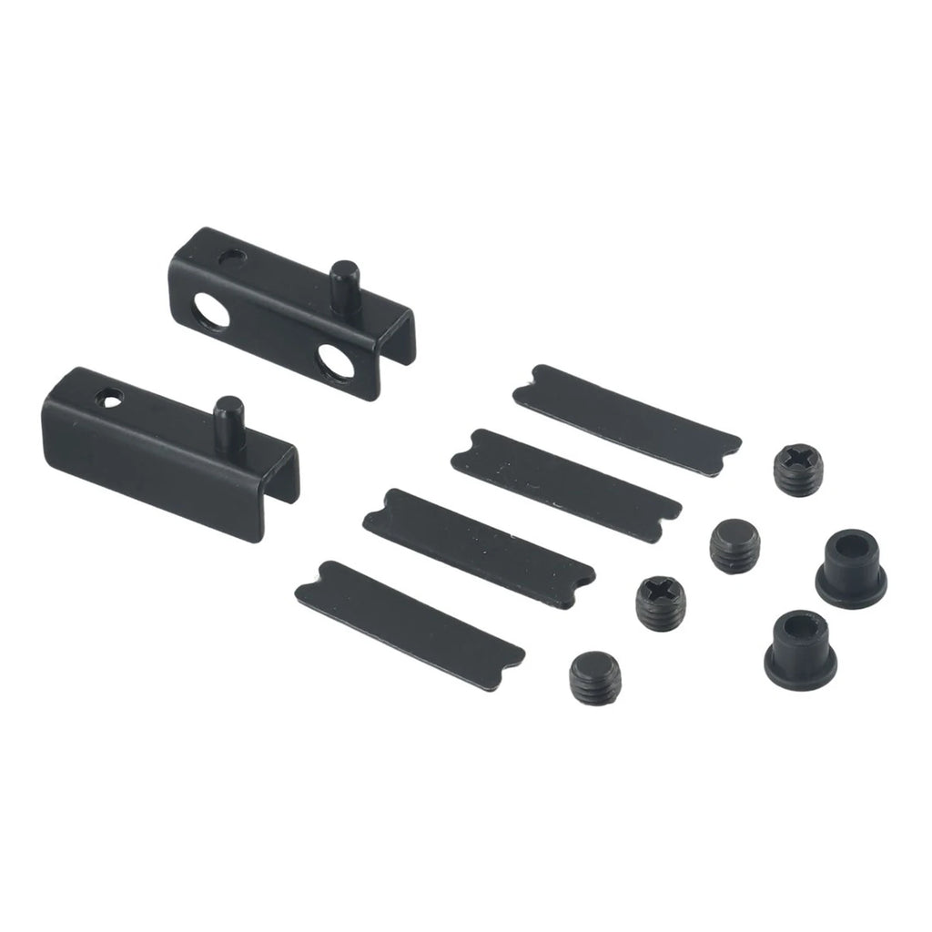 Glass Door Pivot Hinges – No-Drill Stainless Steel Clamps 2-Pack Glass Door Hinges Oasis Select