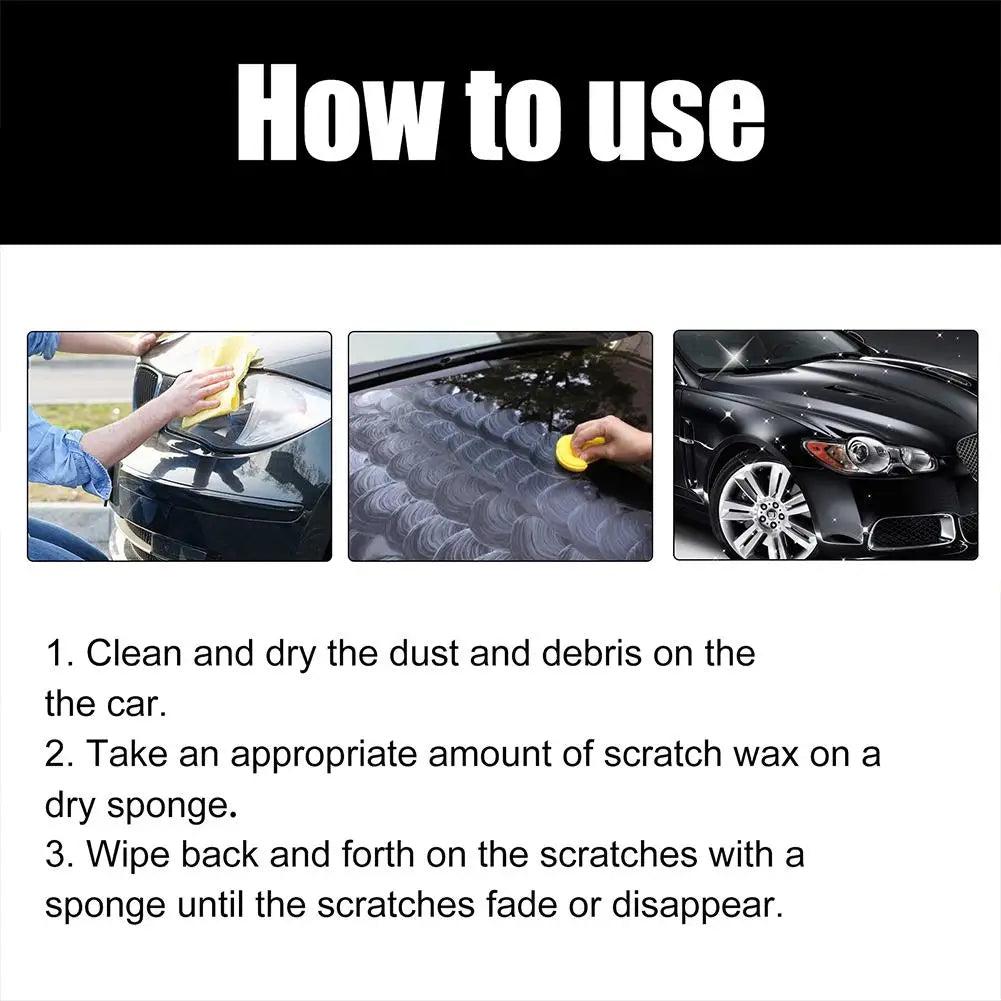 Car Scratch Repair Wax & Swirl Remover with Sponge | Paint Polish Car Scratch Repair Wax Oasis Select
