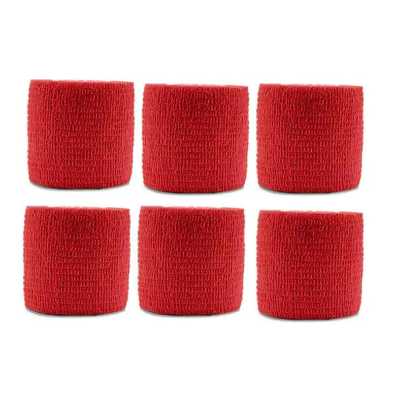 6pcs 5/7.5cm Hot SaleColorful Sport Self Adhesive Elastic Bandage Elastoplast For Knee Support Pads Finger Ankle Palm Shoulder Oasis Select