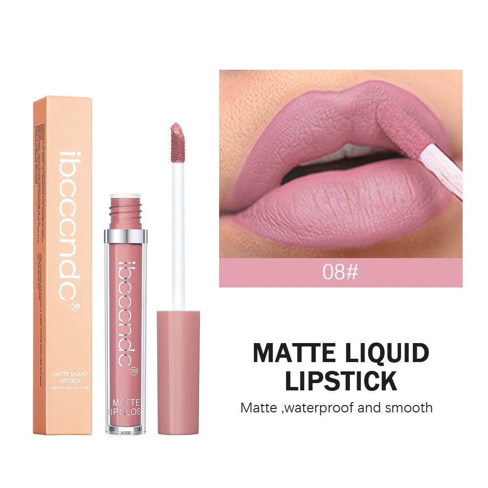 ibcccndc 12-Color Matte Velvet Liquid Lipstick | 12Hr Wear Matte Liquid Lipstick Oasis Select 8