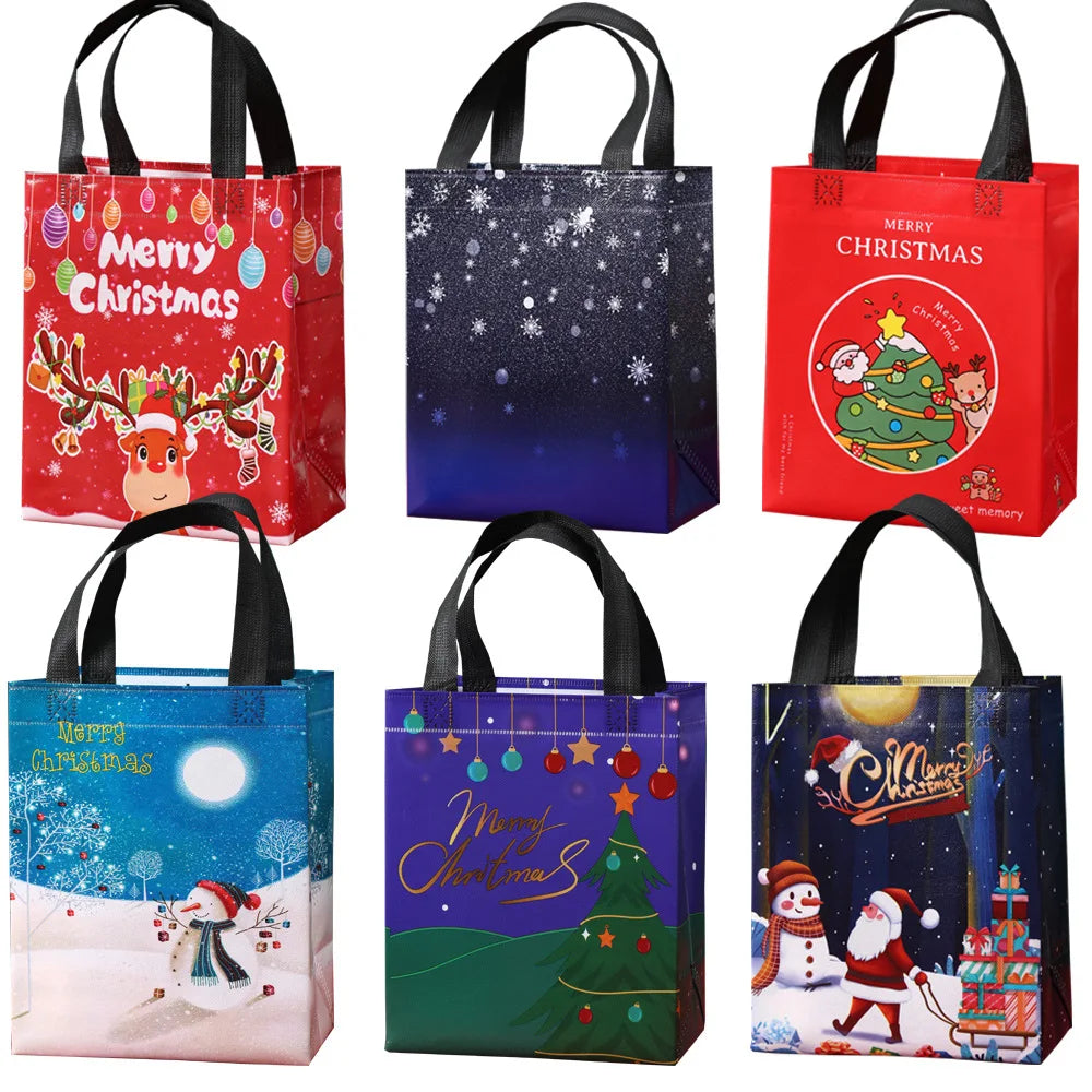 Christmas Non-Woven Gift Bags | Festive Holiday Tote