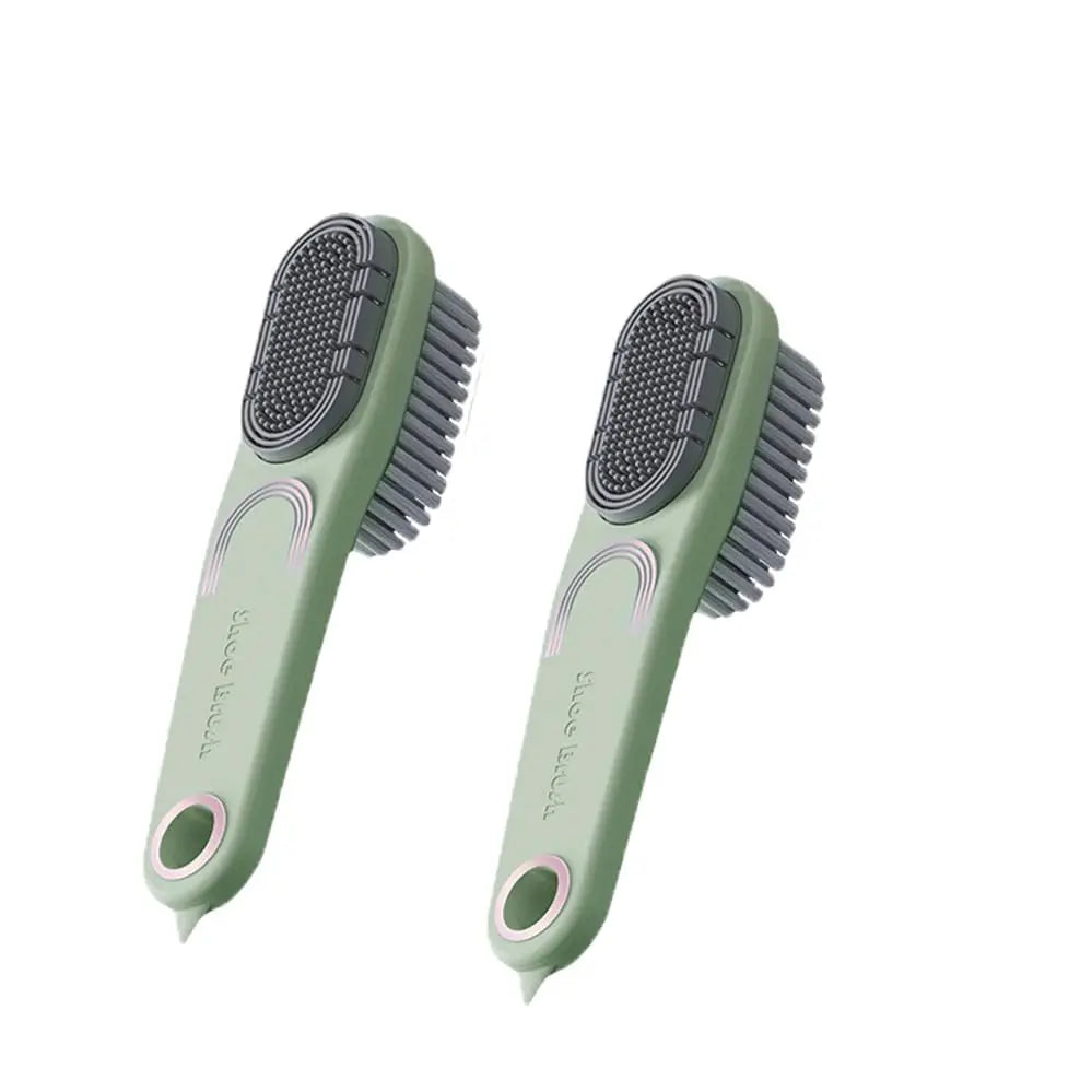 Double-sided Rubber Shoe Brush Soft Bristles Clothes Shoe Brushes Care Specialized Brush Waterproof Dirt Removal Cleaning Tool Oasis Select