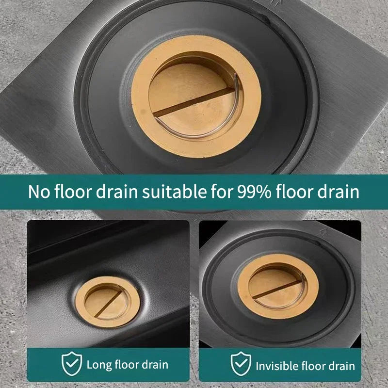 All-copper Floor Drain Core Floor Shower Drain Stopper Insectproof Anti-odor Deodorization Toilet Kitchen Bathroom Toilet Sewer Oasis Select