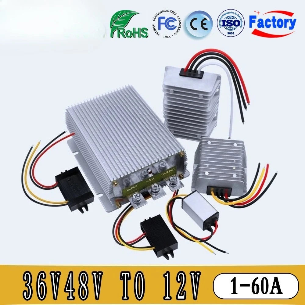 36V 48V to 12V Power Inverter 36V to 12V Transformer Adapter CE RoSH DC DC Converter 48V to 12V Step Down Buck Regulator Oasis Select