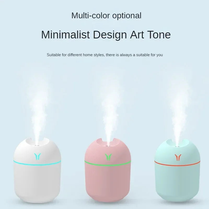 250ML Mini Aroma Diffuser USB Essential Oil Aromatherapy Desktop Atomizer Household Humidifier Air Freshener for Home Decor Oasis Select