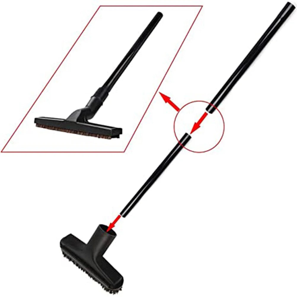 2pcs Vacuum Cleaner 35mm Diameter Extension Tube Suction Tube Plastic Black Wet Dry Vacuum Cleaner Extension Rod Oasis Select