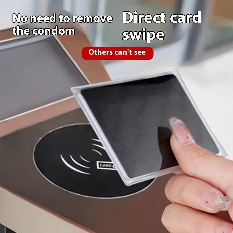 1Pcs Multipurpose Bank Card ID Card Privacy Protective Case Practical Personal Information Protectors PVC Anti Peeping Card Oasis Select