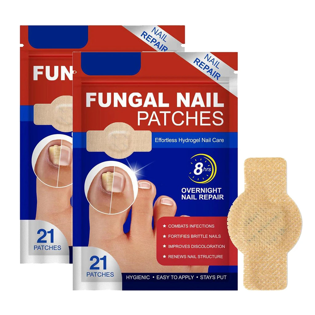 2/4 Packs Toenail Fungus Patch Waterproof Nail Repair Patches Nail Ingrown Correction Sticker for Discolored Damaged Nail 21pcs Oasis Select Pack of 2