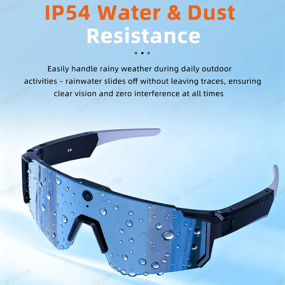 AI Smart Glasses 1200P Camera Bluetooth WiFi UV400 Polarized