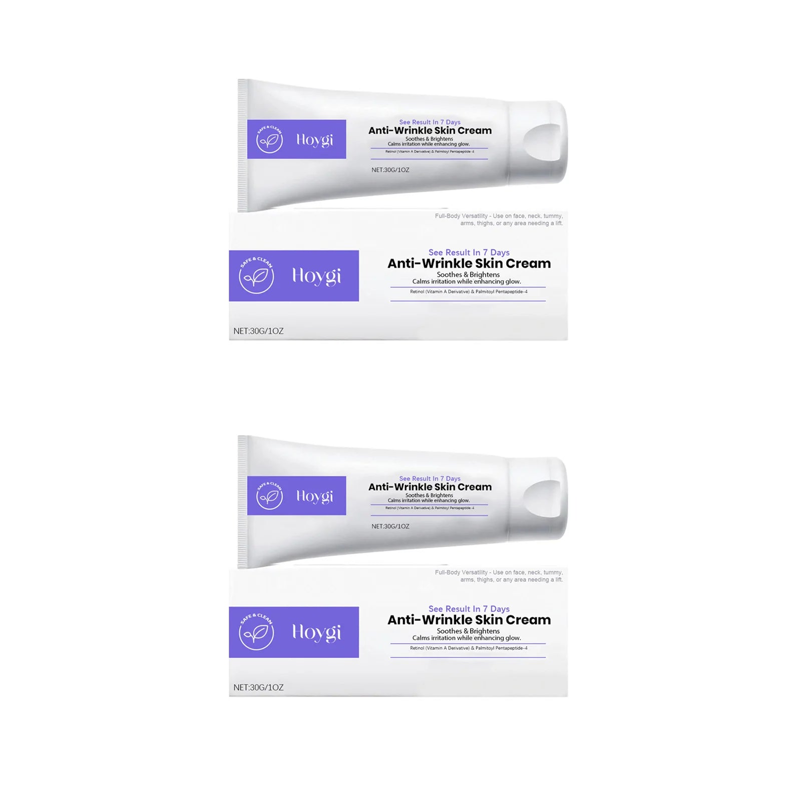 Hoygi Retinol Firming Cream – Anti-Aging Face & Neck 30g Retinol Firming Cream Oasis Select 2 x 30g Boxed