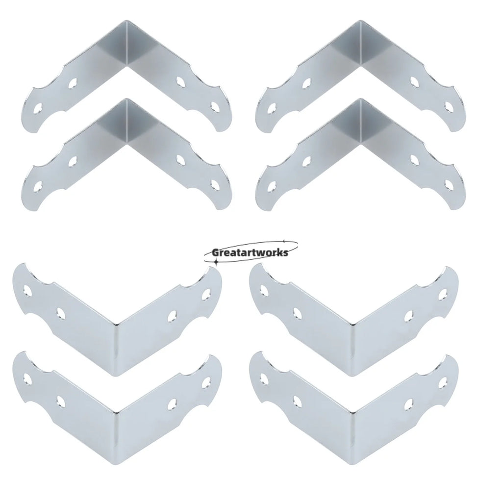 4Pcs Flight Case Corner Protector Guard Bracket Edge Corner for Industrial Equipment Aluminum Box Flight Case Corner Protectors Oasis Select