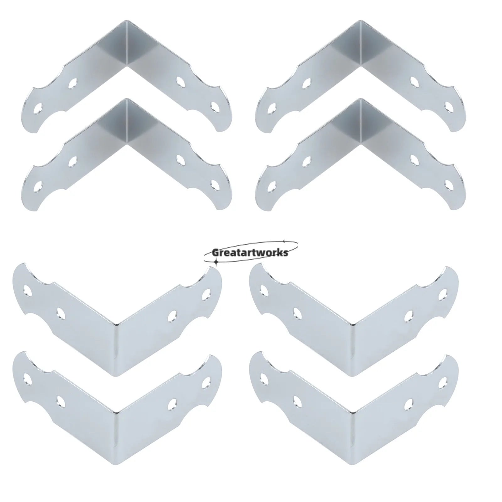 4Pcs Flight Case Corner Protector Guard Bracket Edge Corner for Industrial Equipment Aluminum Box Flight Case Corner Protectors Oasis Select