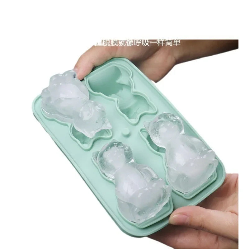 Silicone Ice Cube Ice Ball Mold Animal Ice Cube Cat Ice Cube Cat Ice Cube Mold Home Ice Cube Ice Box Gadgets for Home Oasis Select