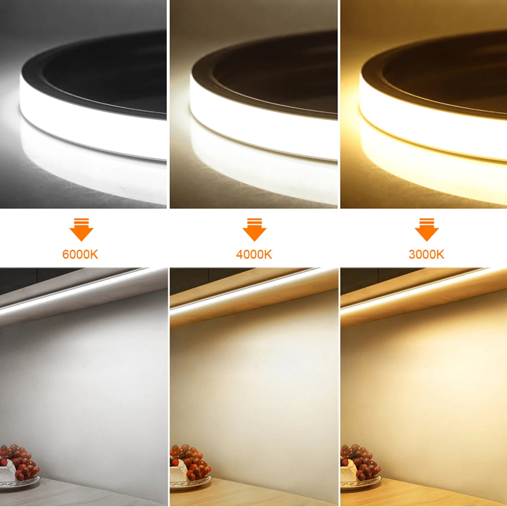 Motion Sensor COB LED Neon Strip Lights Pure Silica Gel DC5V USB Smart Human Body Induction Kitchen Bedroom Night Security Lamp Oasis Select