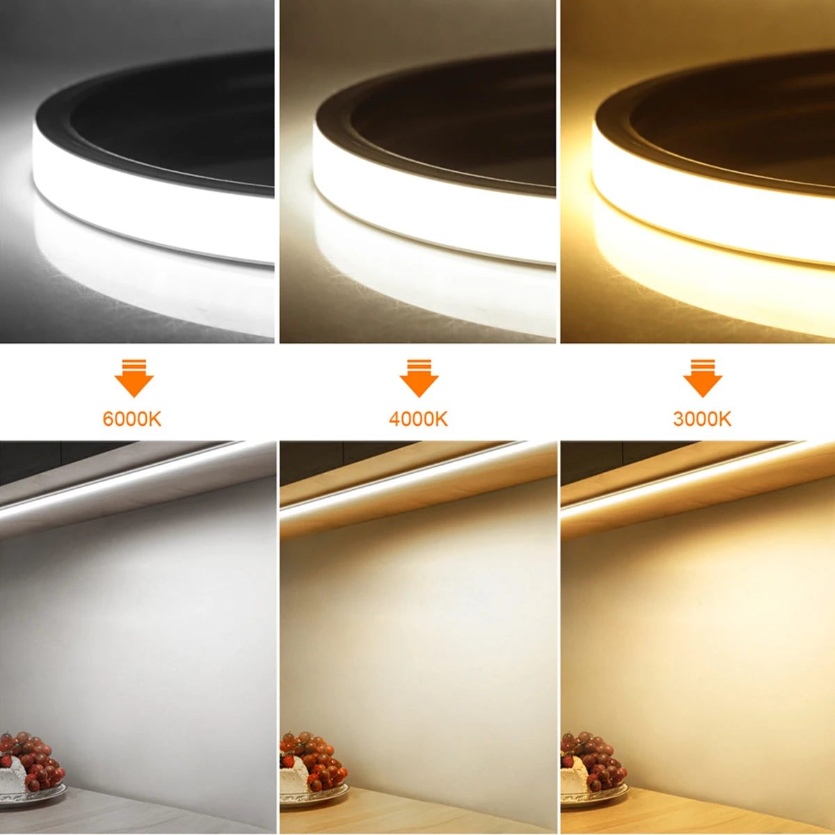Motion Sensor COB LED Neon Strip Lights Pure Silica Gel DC5V USB Smart Human Body Induction Kitchen Bedroom Night Security Lamp Oasis Select