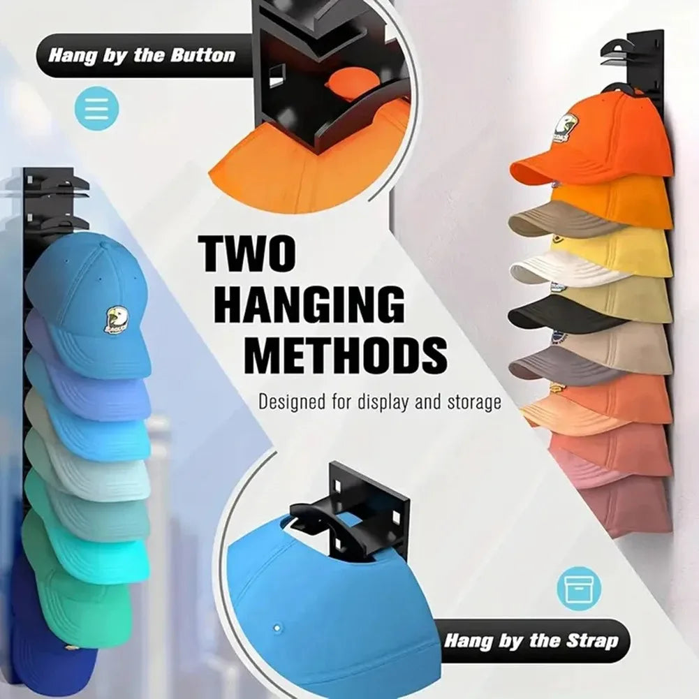 Baseball Cap Organizer Rotating Hat Storage Rack Closet Hanger Storage Organizer Hook Holder Durable Accessories Space Saving Oasis Select