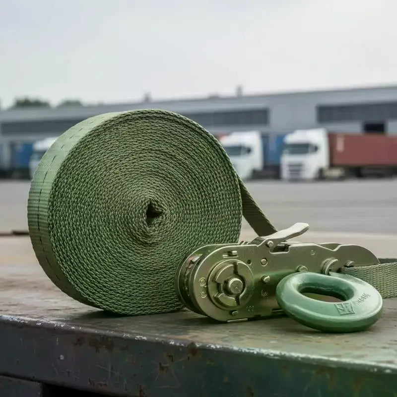 3M/6M/10M/15M Cargo Strap Heavy Duty Adjustable Ratchet Cargo Tie Down Strap Luggage Belt Tow Rope Tali Lashing Oasis Select
