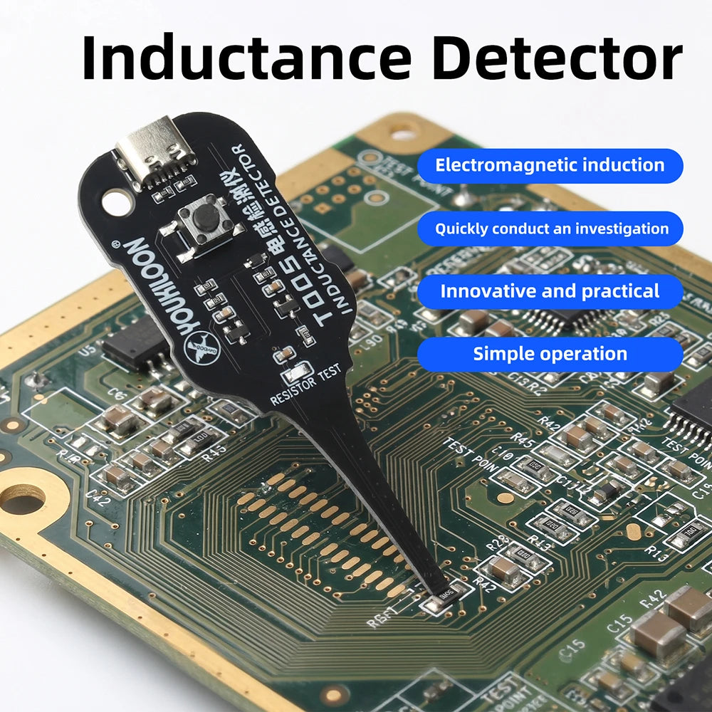 Type-C Inductance Tester Electromagnetic Non-Contact Fault Detection for Phones PCB Motherboard Repair Diagnostics Tool Oasis Select