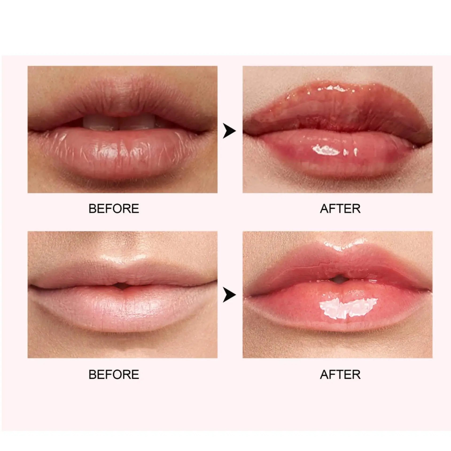 HANDAYAN 6-Color Lip Plumping Gloss – Honey Oil & Vitamin E Set