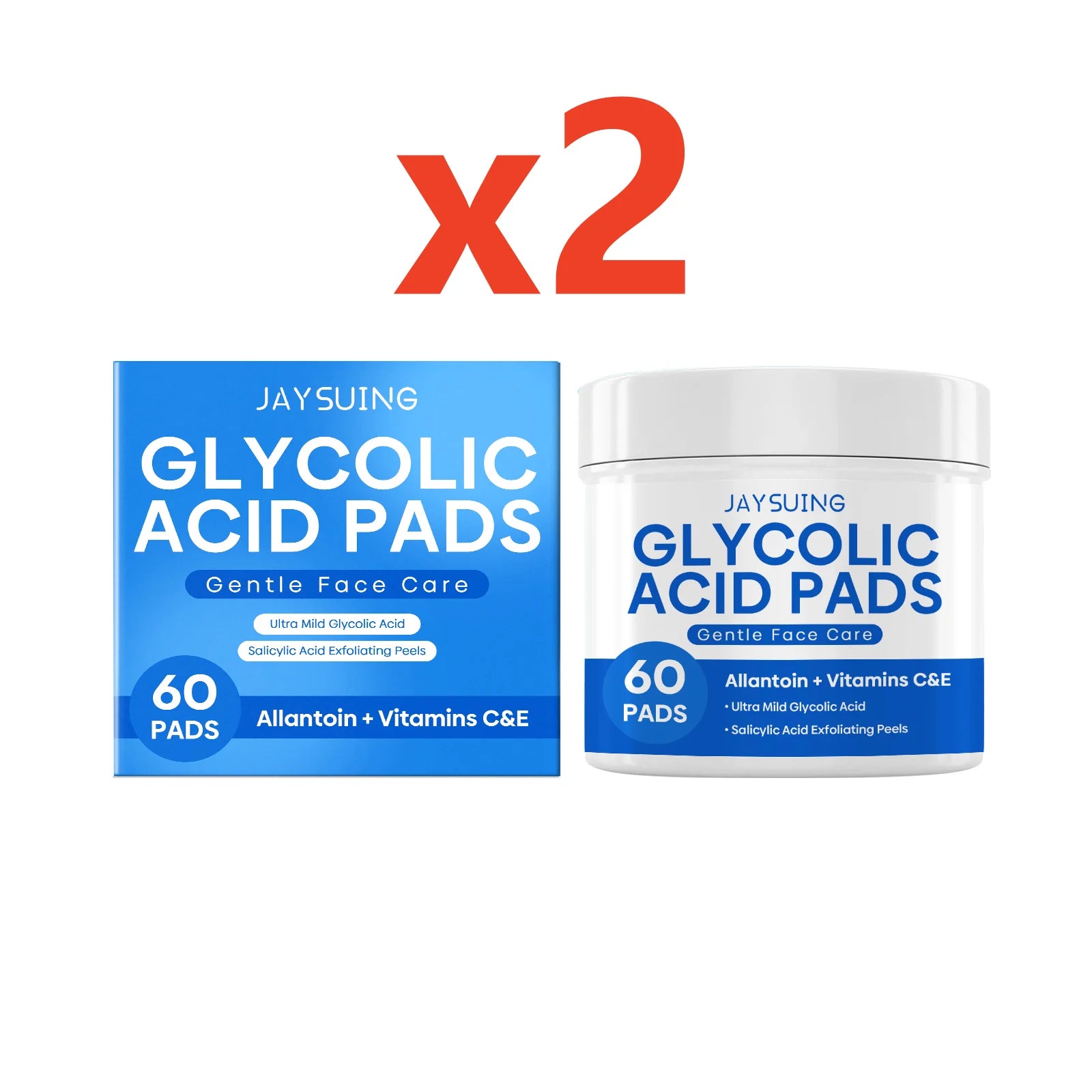 Glycolic Acid Exfoliating Facial Pads – Brighten Skin (60 Pads) Facial Exfoliating Pads Oasis Select 120pads boxed