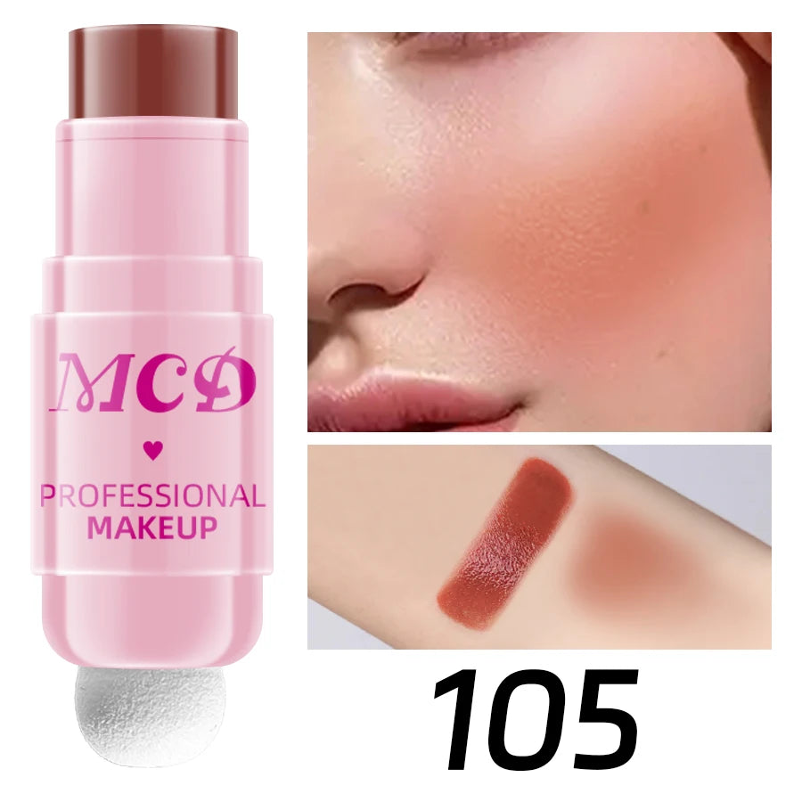 MCD 6-Color Jelly Blush Stick – Lip & Cheek Tint Matte Finish