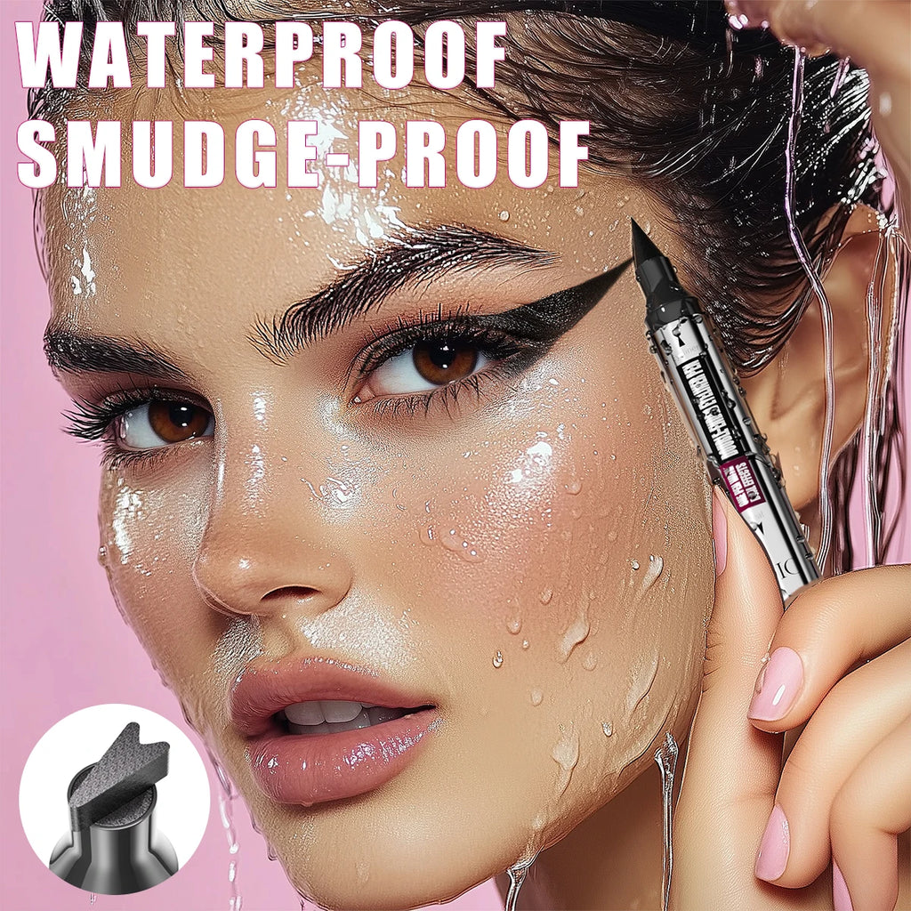 QIC Double-Ended Stamp Liquid Eyeliner Pen – Waterproof